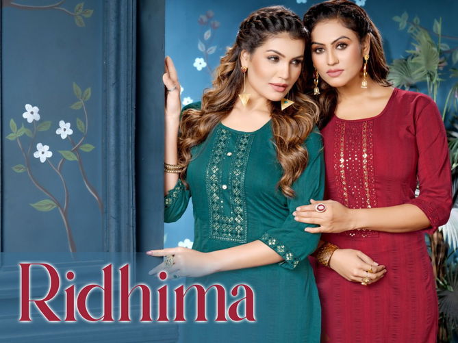 Beauty Ridhima Exclusive Wear Fancy Wholesale Kurti Collection